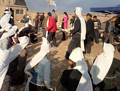 志丹县吴堡乡小山村,祝张老太太一路走好