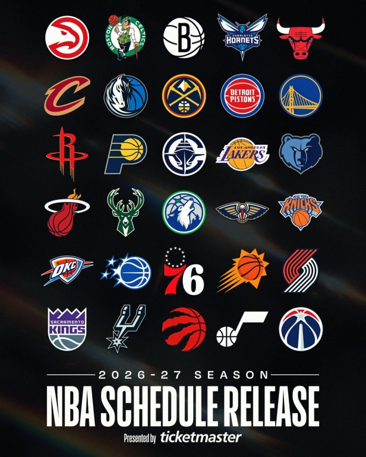 NBA官宣2026-27赛季赛程本周公布 明晚先放揭幕战与圣诞大战