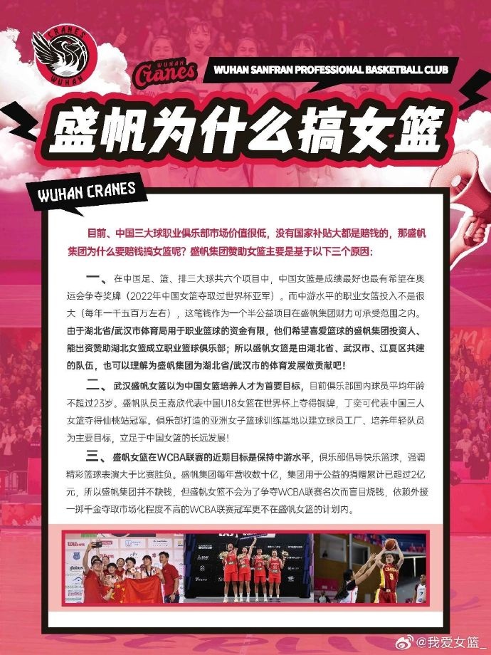 不止俱乐部！武汉盛帆女篮继续大规模招募潜力球员